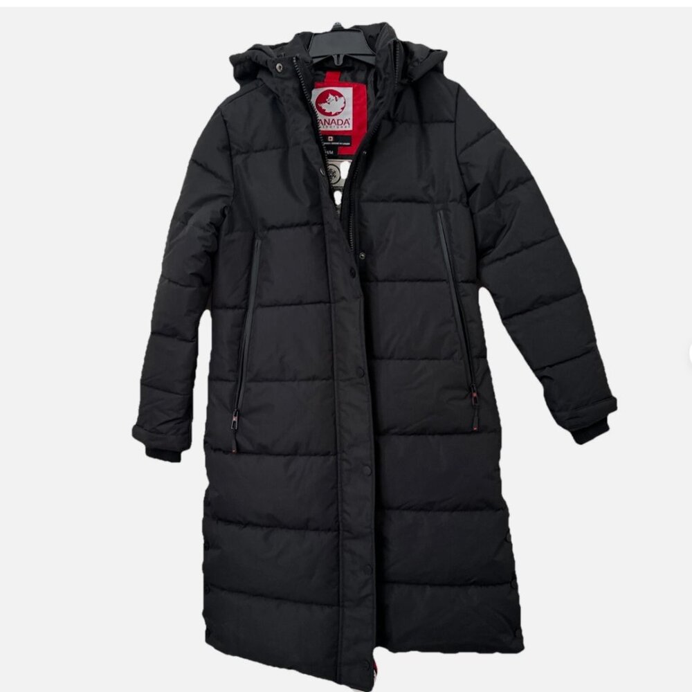 Canada Weather Gear Women’s Longline Black Puffer Parka - Picture 3 of 14